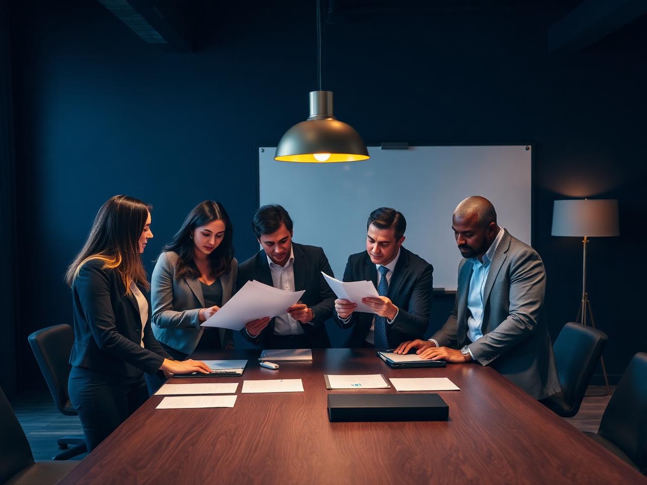 North Star advisors reviewing coverage at the office